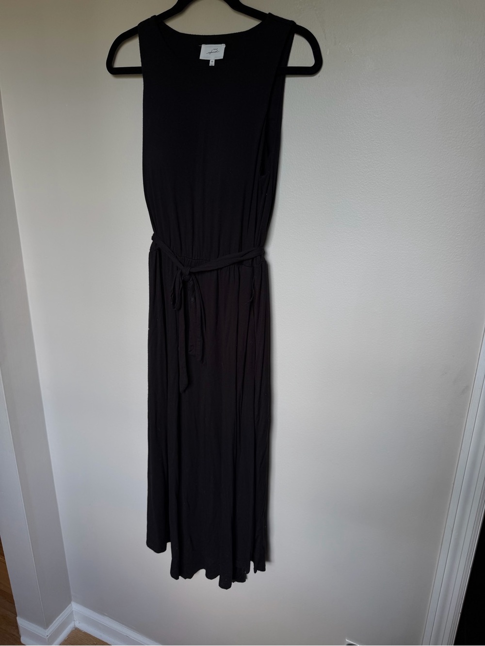 SOMA built in bra knit Black Sleeveless Maxi Dress